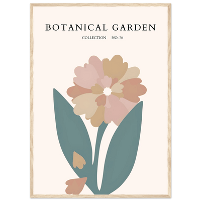 Botanical Garden Framed Poster – Gentle Floral Art Print | Soft Palette Home Decor | Ready-to-Hang - Vibrantwalls