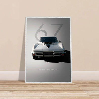 1967 Corvette Stingray 427 Framed Poster | Iconic Automotive Art, Ready-to-Hang - Vibrantwalls