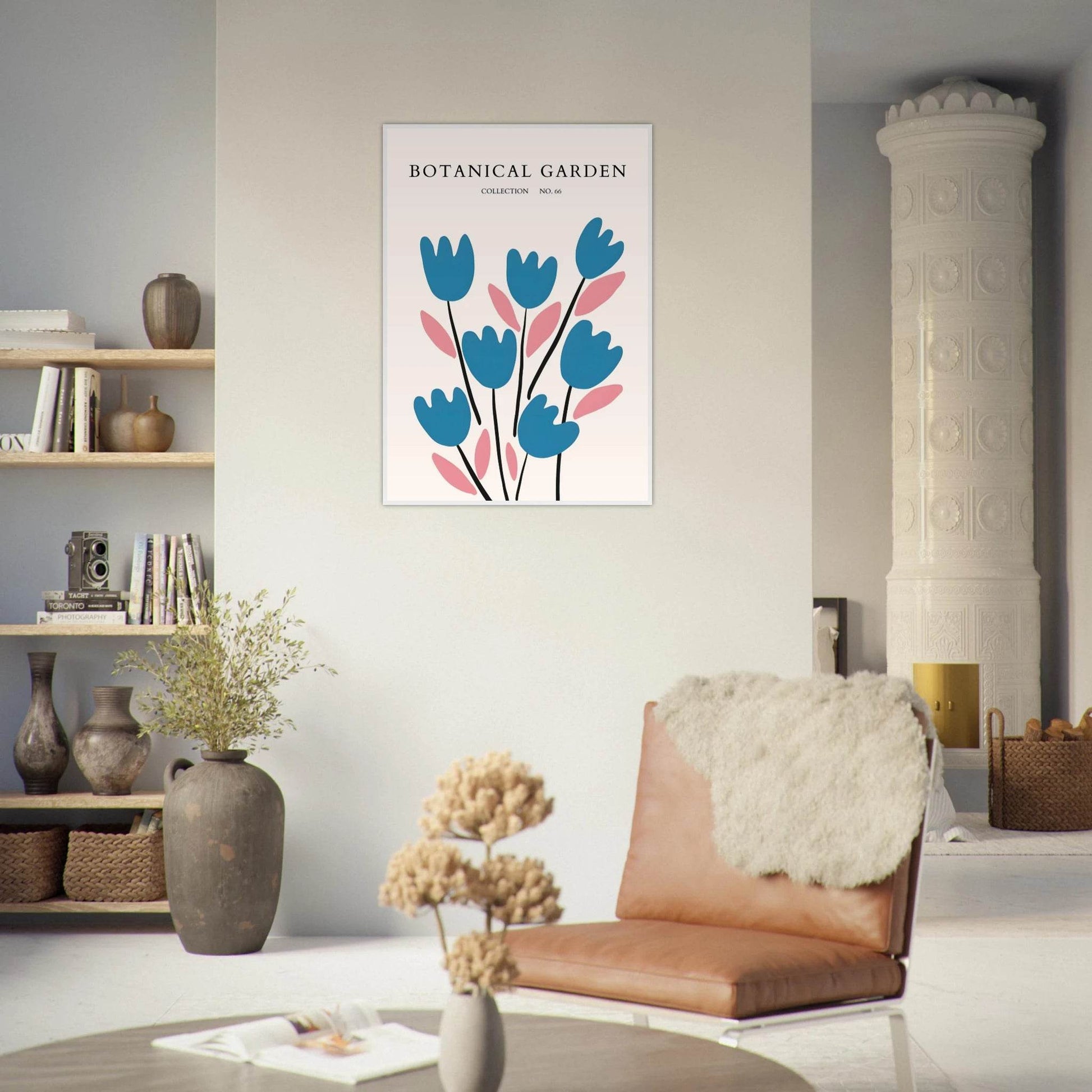 Abstract Botanical Garden Framed Poster – Modern Floral Art Print - Vibrantwalls