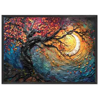 Impasto Style Autumn Tree of Life Poster - Vibrantwalls