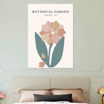 Botanical Garden Framed Poster – Gentle Floral Art Print | Soft Palette Home Decor | Ready-to-Hang - Vibrantwalls