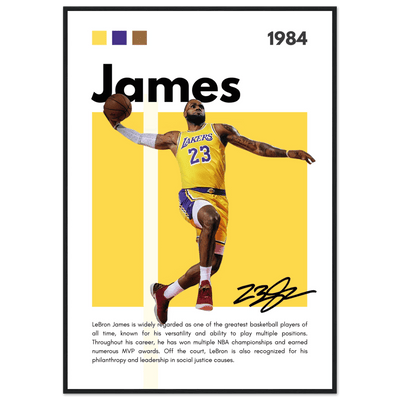 LeBron James King James Lakers Art Print - Vibrantwalls