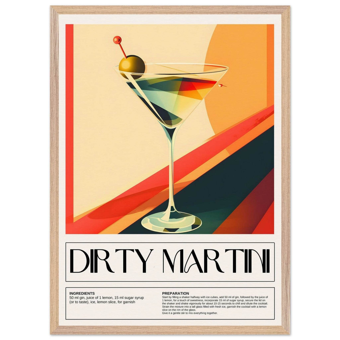 Abstract Dirty Martini - Vibrantwalls