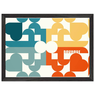 Bauhaus-Style Abstract Geometric Art - Vibrantwalls