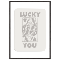 Queen of Hearts Custom Playing Cards Framed Poster Wall Art - Vibrantwalls