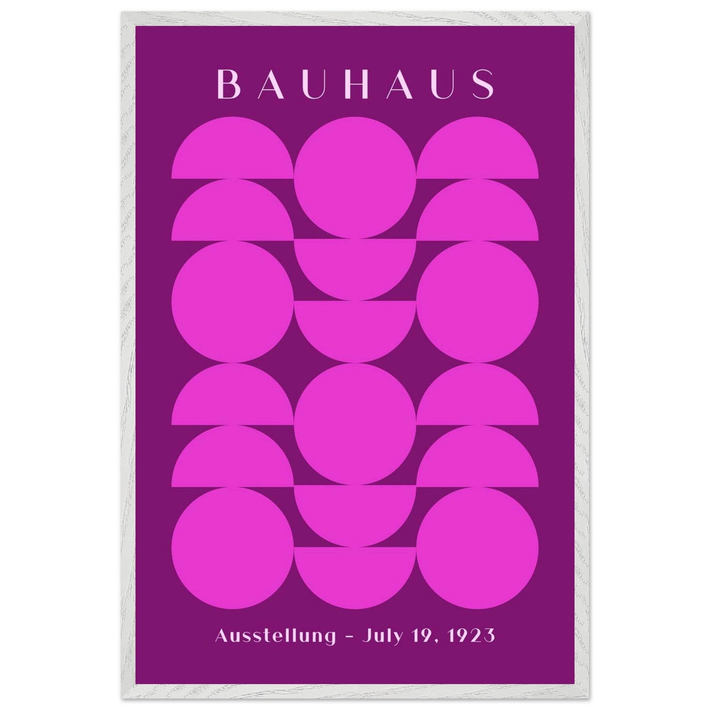 Bauhaus Pink & Purple Abstract - Vibrantwalls
