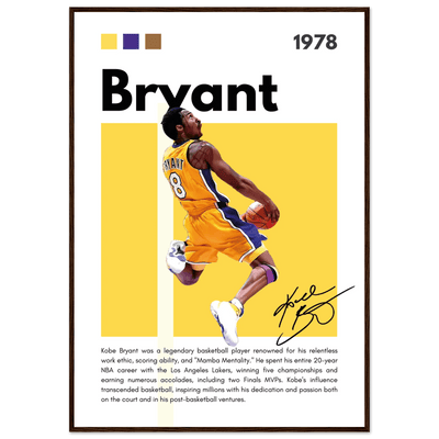 Kobe Bryant Number 24 Lakers Modern Print - Vibrantwalls