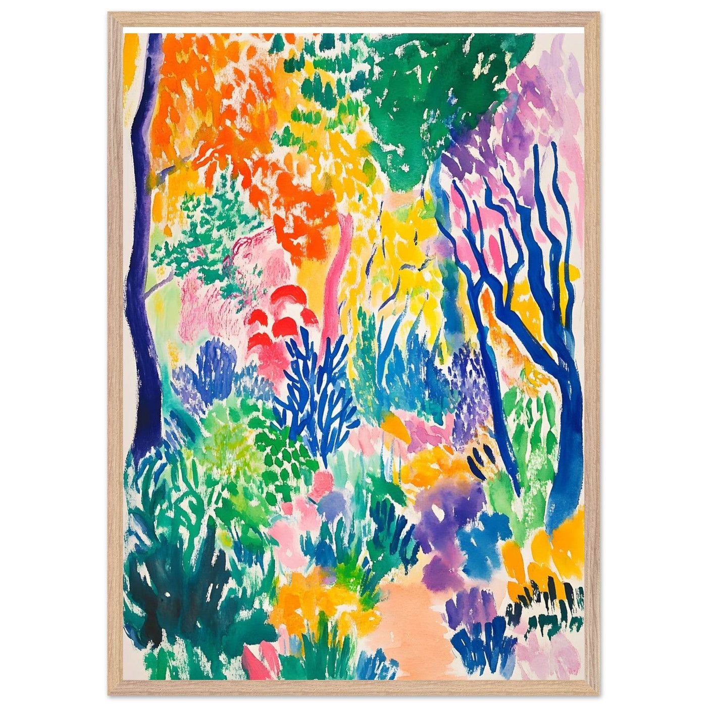 Vibrant Matisse Abstract Garden Joy - Vibrantwalls