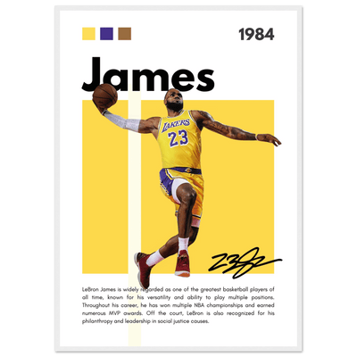 LeBron James King James Lakers Art Print - Vibrantwalls