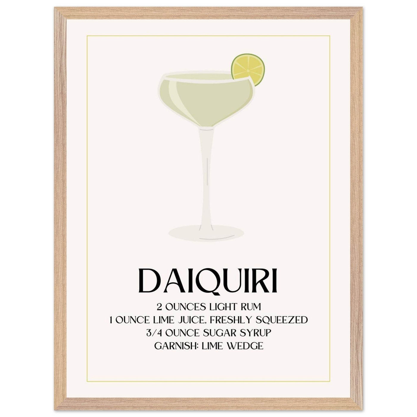 Classic Daiquiri Cocktail Recipe - Vibrantwalls