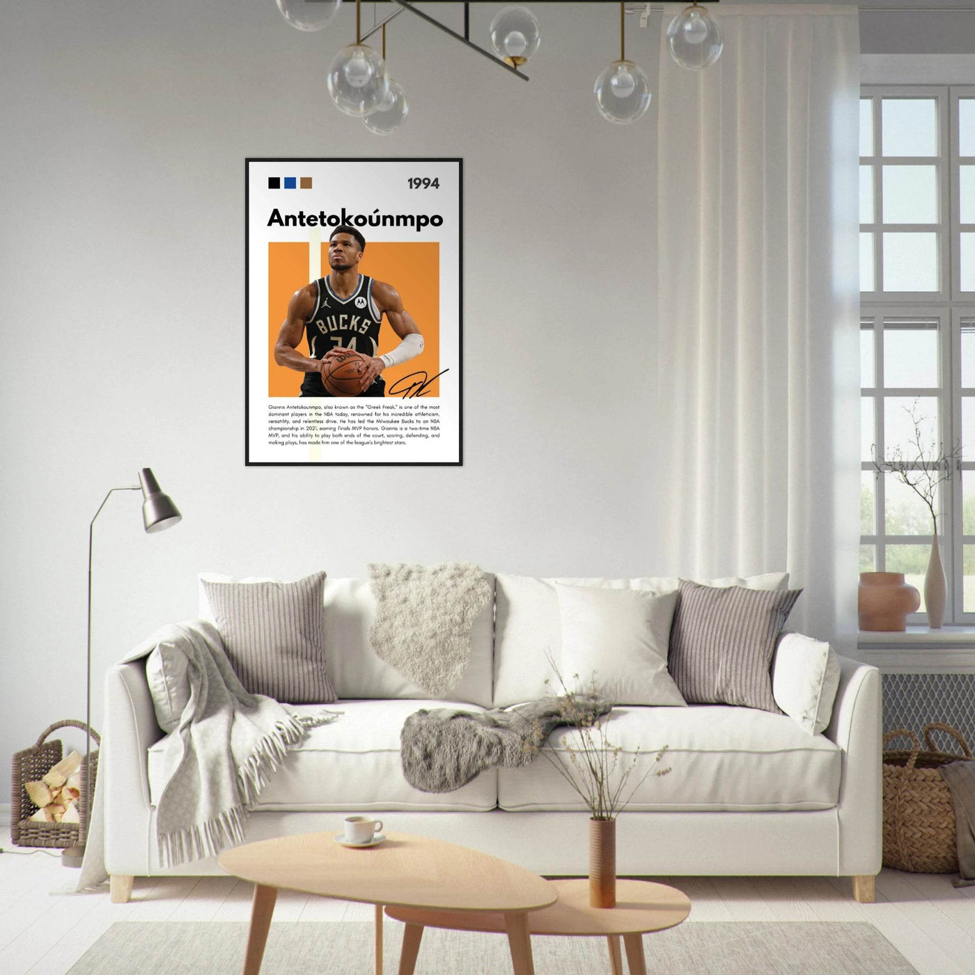 Giannis Antetokounmpo Greek Freak Bucks Poster - Vibrantwalls
