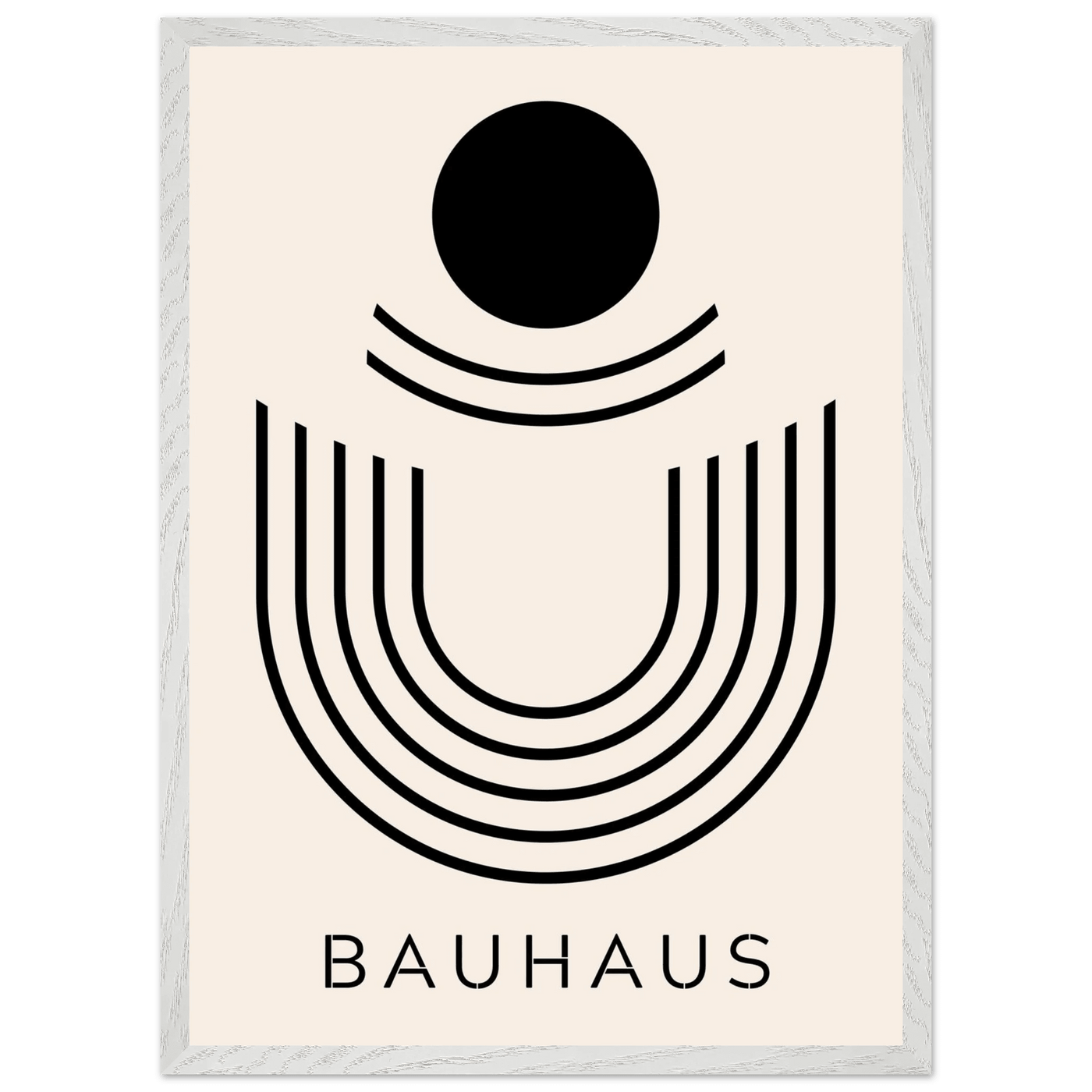 Bauhaus Black & Beige Abstract - Vibrantwalls