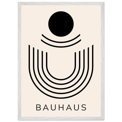 Bauhaus Black & Beige Abstract - Vibrantwalls