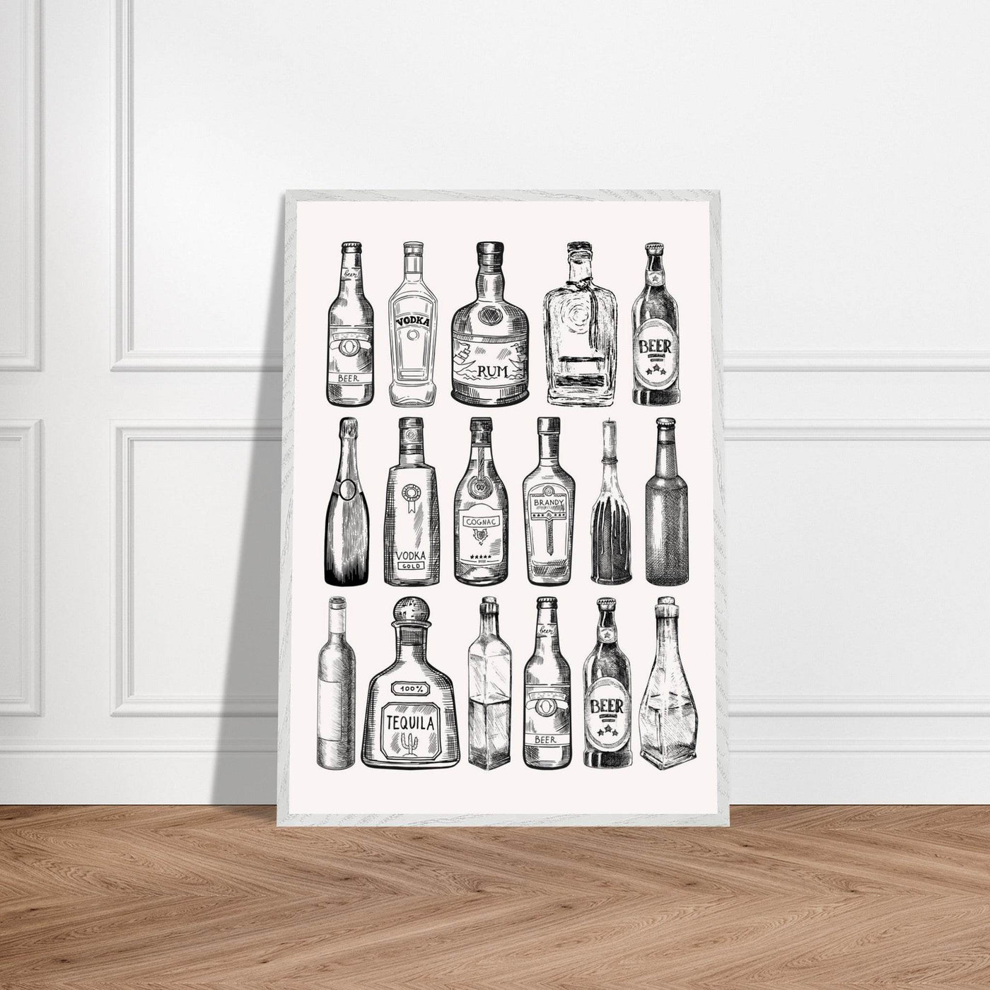 Gin Tonic Cocktail Recipe Classic Bar Print - Vibrantwalls