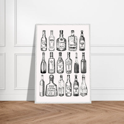 Gin Tonic Cocktail Recipe Classic Bar Print - Vibrantwalls