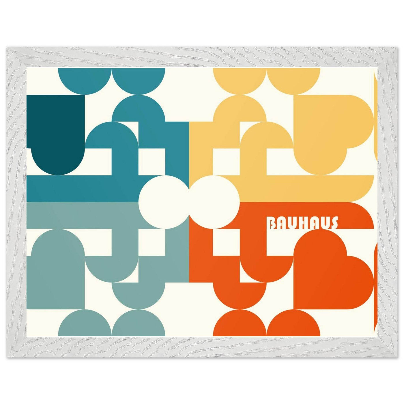Bauhaus-Style Abstract Geometric Art - Vibrantwalls