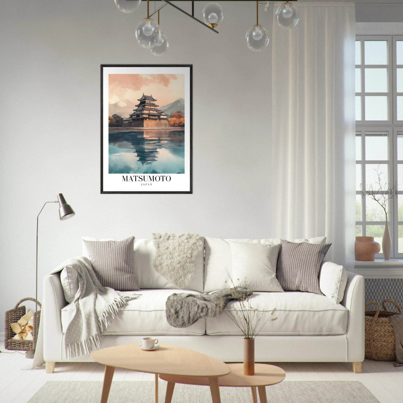 Matsumoto Japan Framed Poster – Serene Travel Wall Art with Wooden Frame - Vibrantwalls