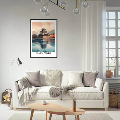 Matsumoto Japan Framed Poster – Serene Travel Wall Art with Wooden Frame - Vibrantwalls