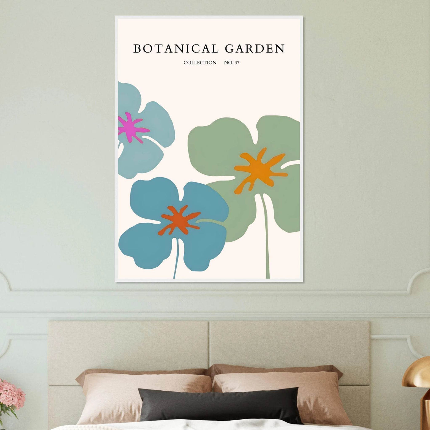 Abstract Botanical Garden Framed Posters – Vibrant Floral Art Prints in Your Choice of Frame & Size | Ready-to-Hang - Vibrantwalls