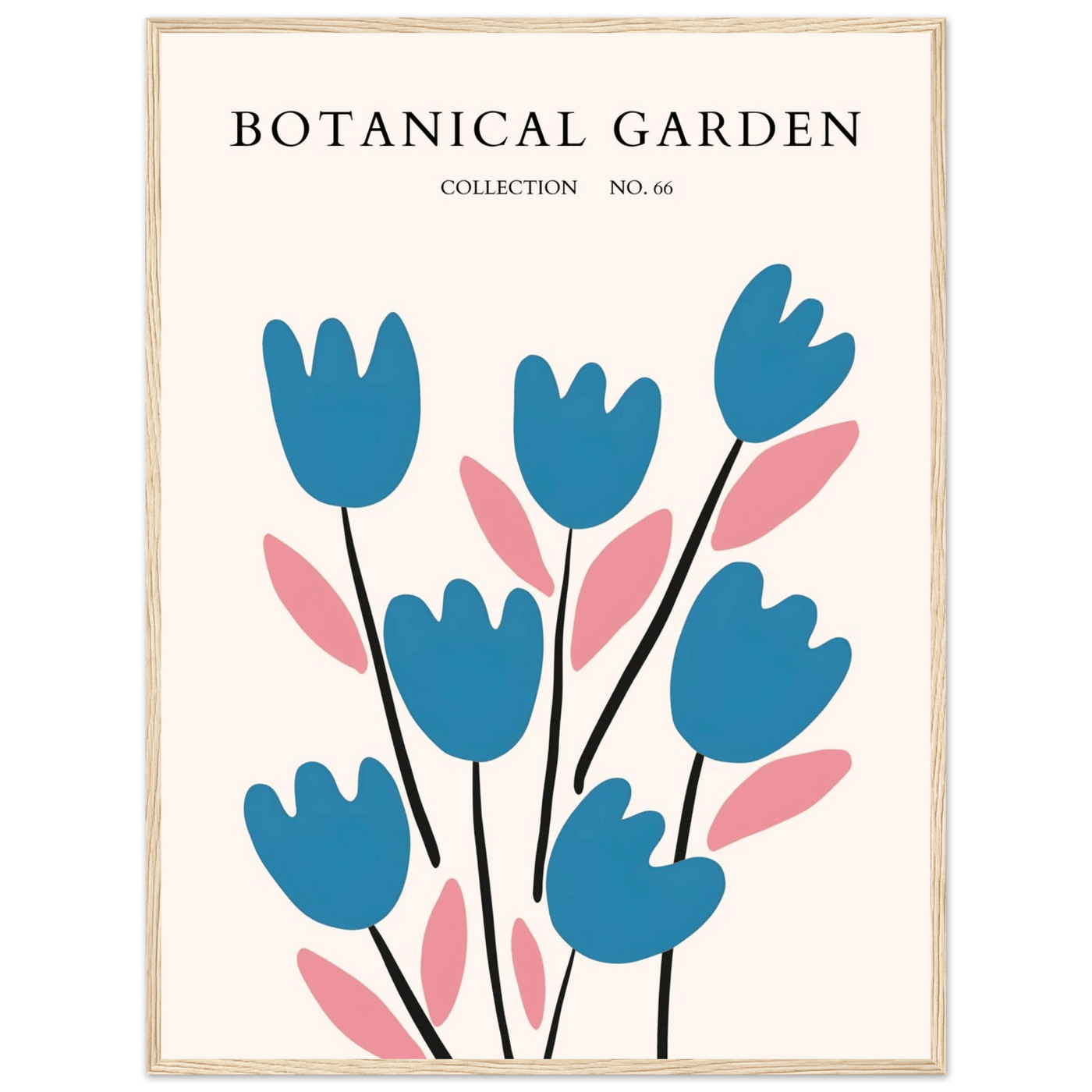 Abstract Botanical Garden Framed Poster – Modern Floral Art Print | Ready-to-Hang in Various Sizes & Frames - Vibrantwalls