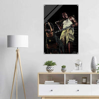 Connor McGregor & Rottweiler Sketch Acrylic Print – Dynamic, Modern, Conversation-Starting Wall Art - Vibrantwalls