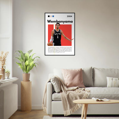 Victor Wembanyama Wemby Spurs Modern Art Print Vibrantwalls