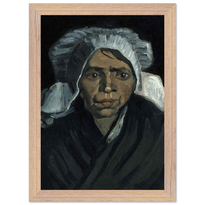 Peasant Woman Sculpture - Exquisite Head of a Peasant Woman Art Piece - Vibrantwalls