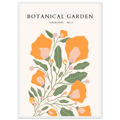 Botanical Garden Collection Framed Poster – Warm Floral Art Print | Ready-to-Hang in Various Sizes & Frame Styles - Vibrantwalls