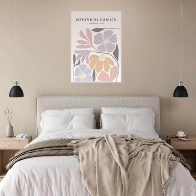 Botanical Garden Framed Posters – Soft Hues & Abstract Floral Prints | Ready-to-Hang Wall Art - Vibrantwalls