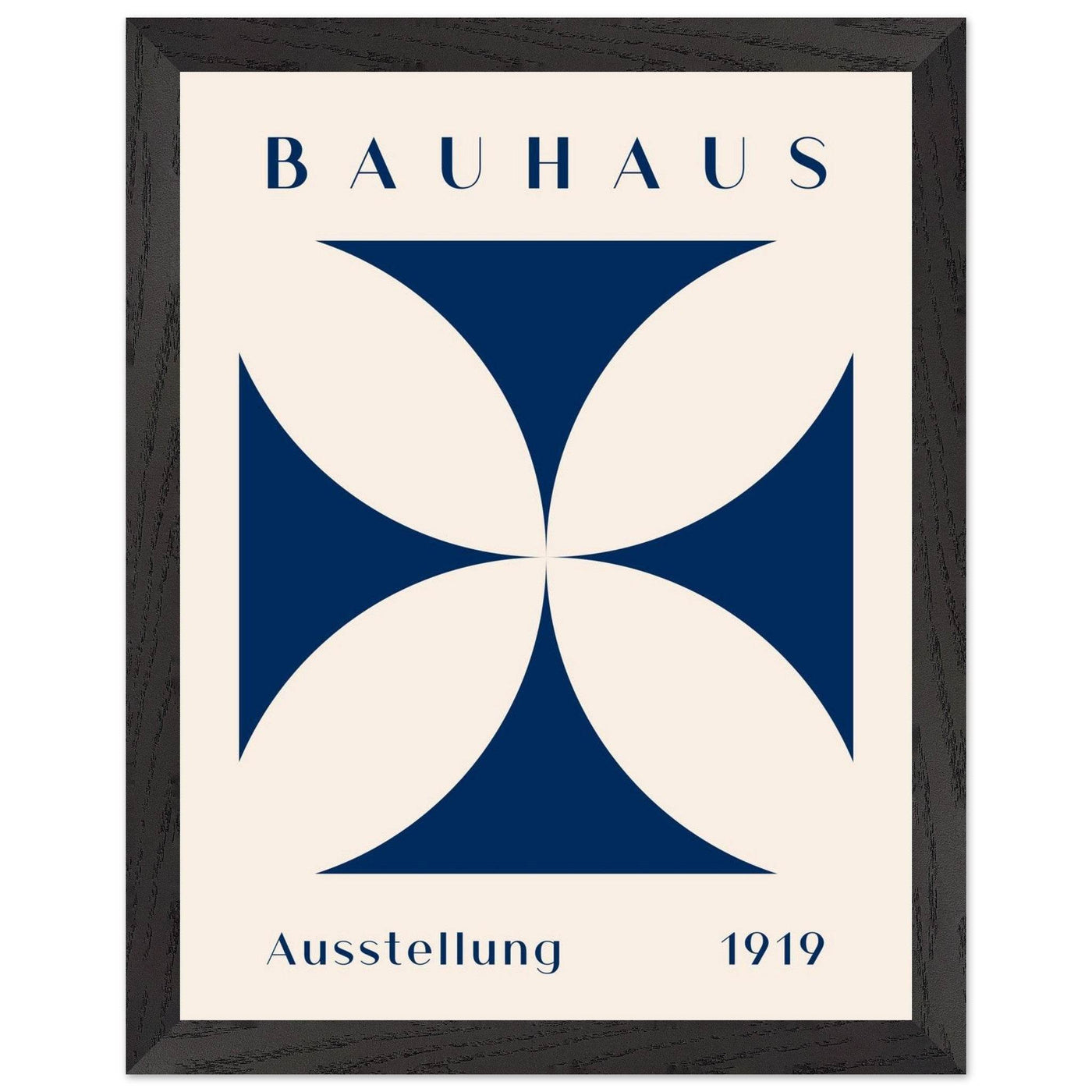 Bauhaus Exhibition 1919 - Navy Cream - Vibrantwalls