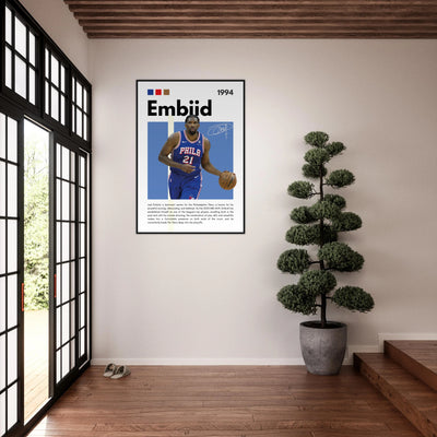 Joel Embiid The Process 76ers Framed Poster Vibrantwalls