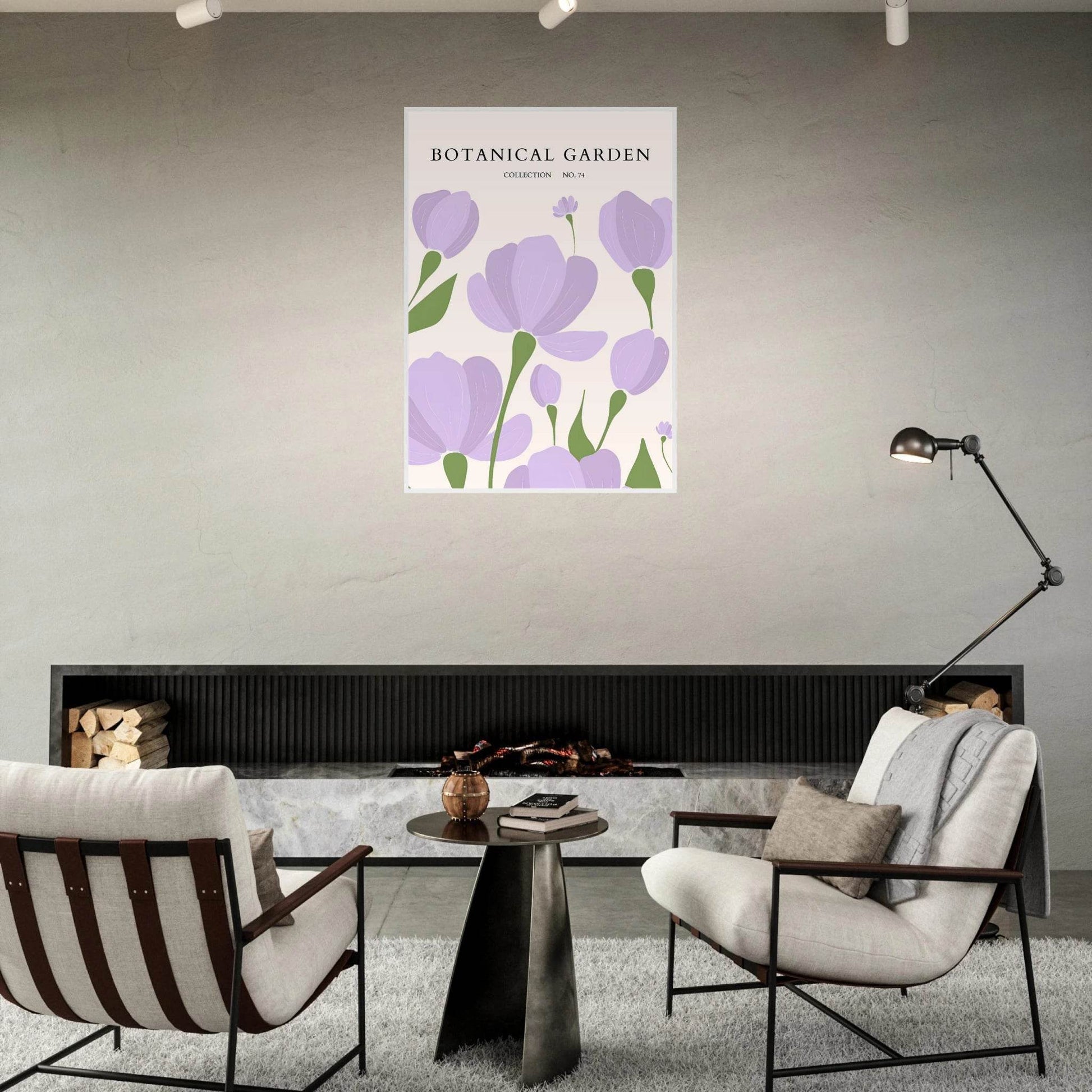 Botanical Garden Elegant Lavender Bloom Art Print - Vibrantwalls