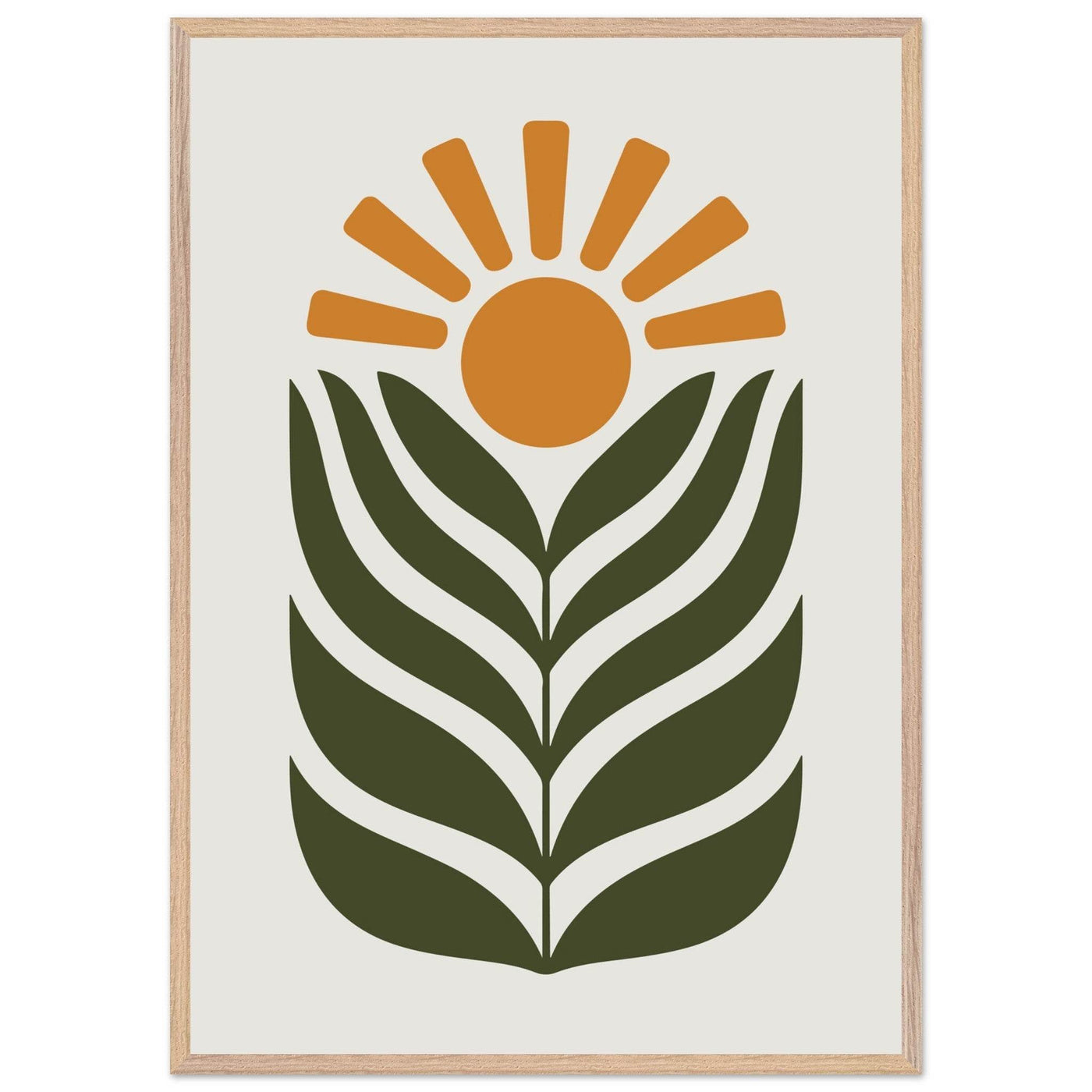 Desert Sun & Plant - Vibrantwalls