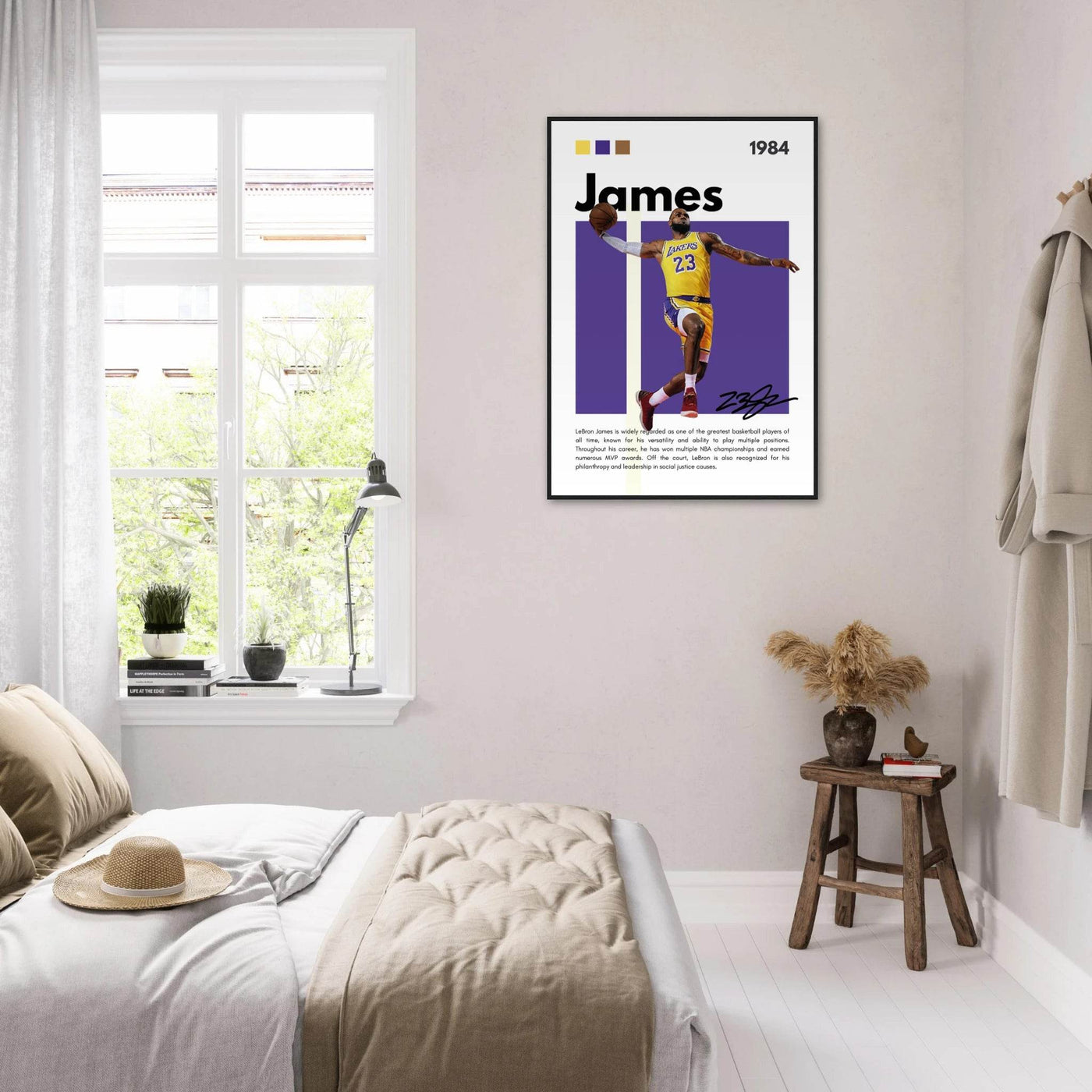 LeBron James Lakers Championship Vintage Art Print - Vibrantwalls