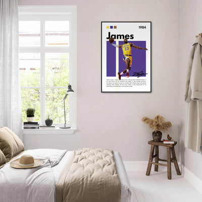 LeBron James Lakers Championship Vintage Art Print - Vibrantwalls