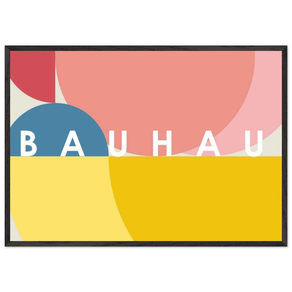 Bauhaus Style The Blue Tunnel Movement Design Poster Wall Art - Vibrantwalls