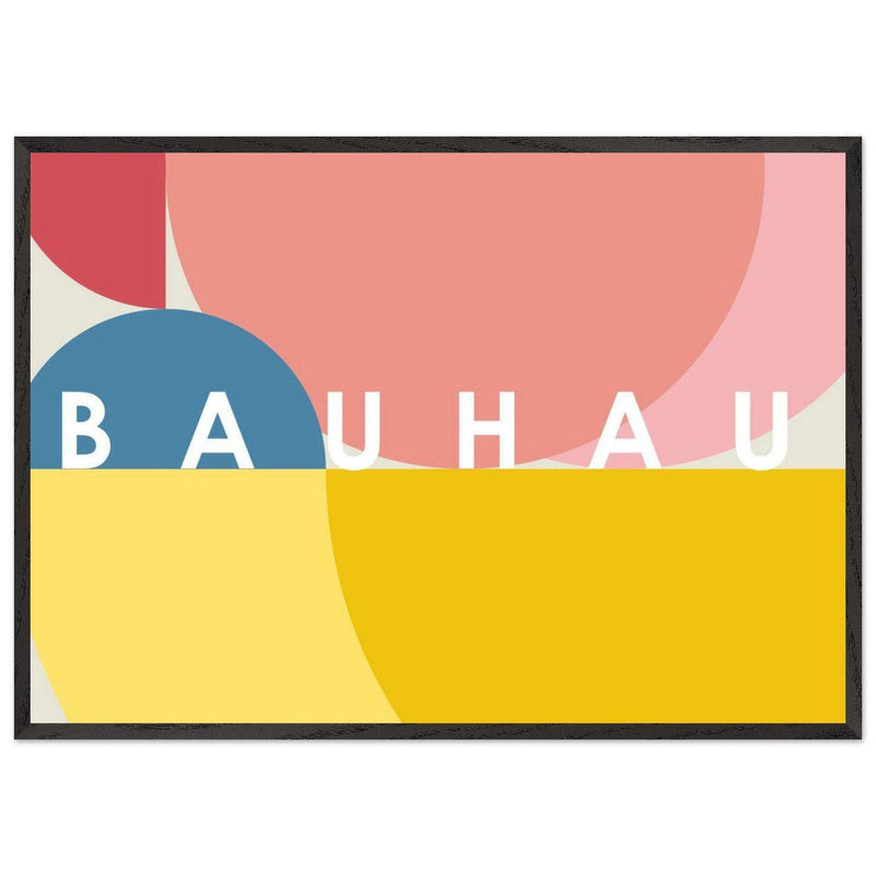 Bauhaus Style The Blue Tunnel Movement Design Poster Wall Art - Vibrantwalls