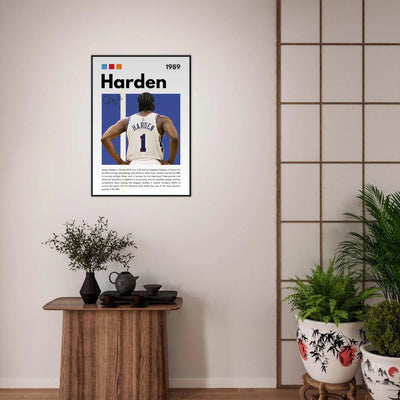 James Harden The Beard Clippers Framed Poster Vibrantwalls