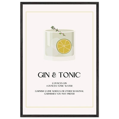 Chic Gin & Tonic Recipe - Vibrantwalls