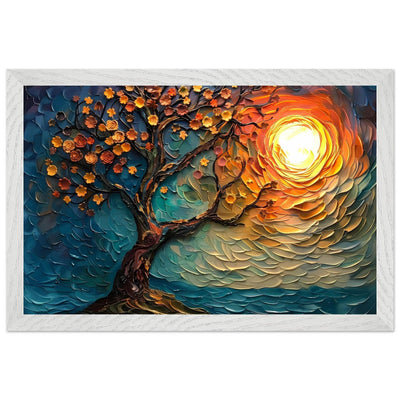 Tree of Life Textured Sunset Palette - Vibrantwalls