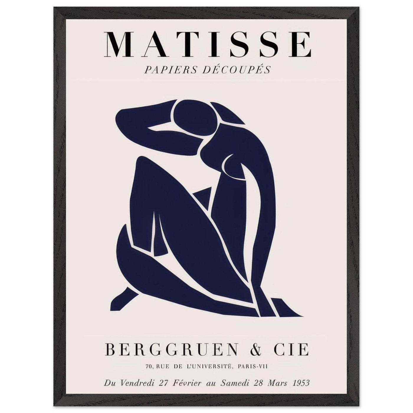 Papiers Découpés Blue Nude II Artwork - Elegant Piece for Your Space - Vibrantwalls