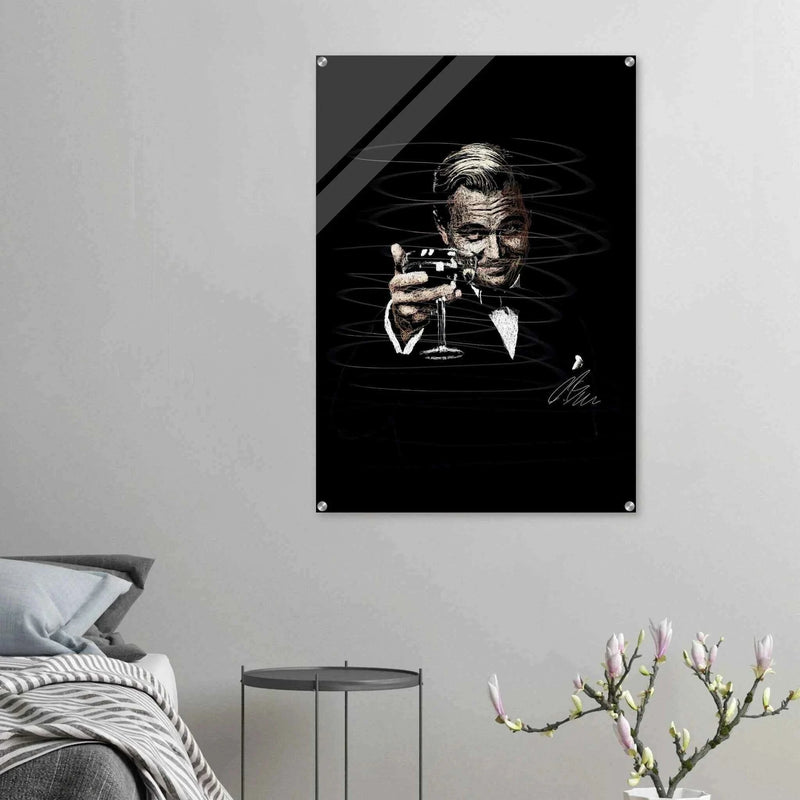 Gatsby Toast Acrylic Print – Iconic Sketch Art, Vibrant & Durable Wall Decor in Various Sizes - Vibrantwalls