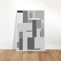 Bauhaus Style Grid Wall Art - Vibrantwalls