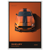 Shelby Snake 2020 Twister Orange Mustang Shelby GT500 Wall Art - Vibrantwalls