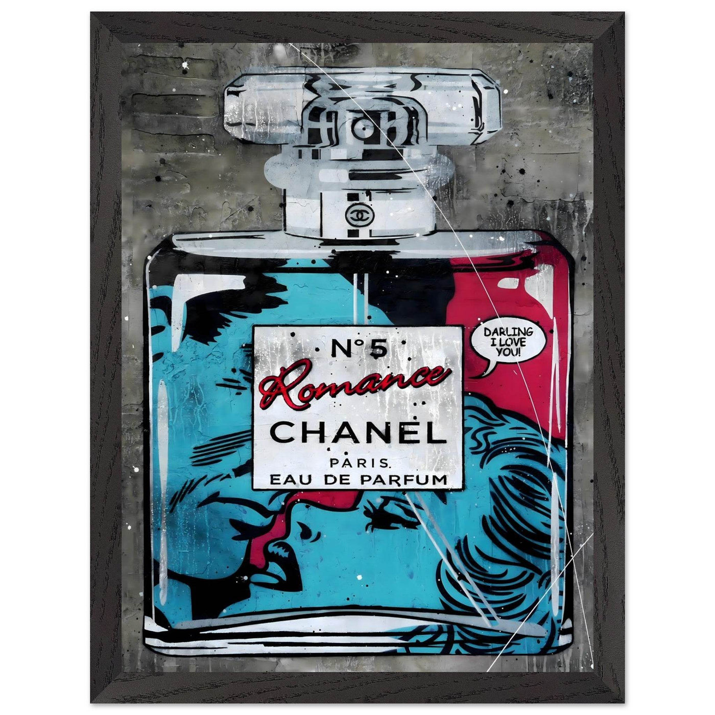 Chanel No. 5 'Romance' Pop Art Print - Iconic Fragrance Art in Your Choice of Frame & Size - Vibrantwalls