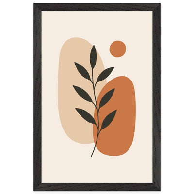 Abstract Botanical Earthy Desert Plant Design - Vibrantwalls