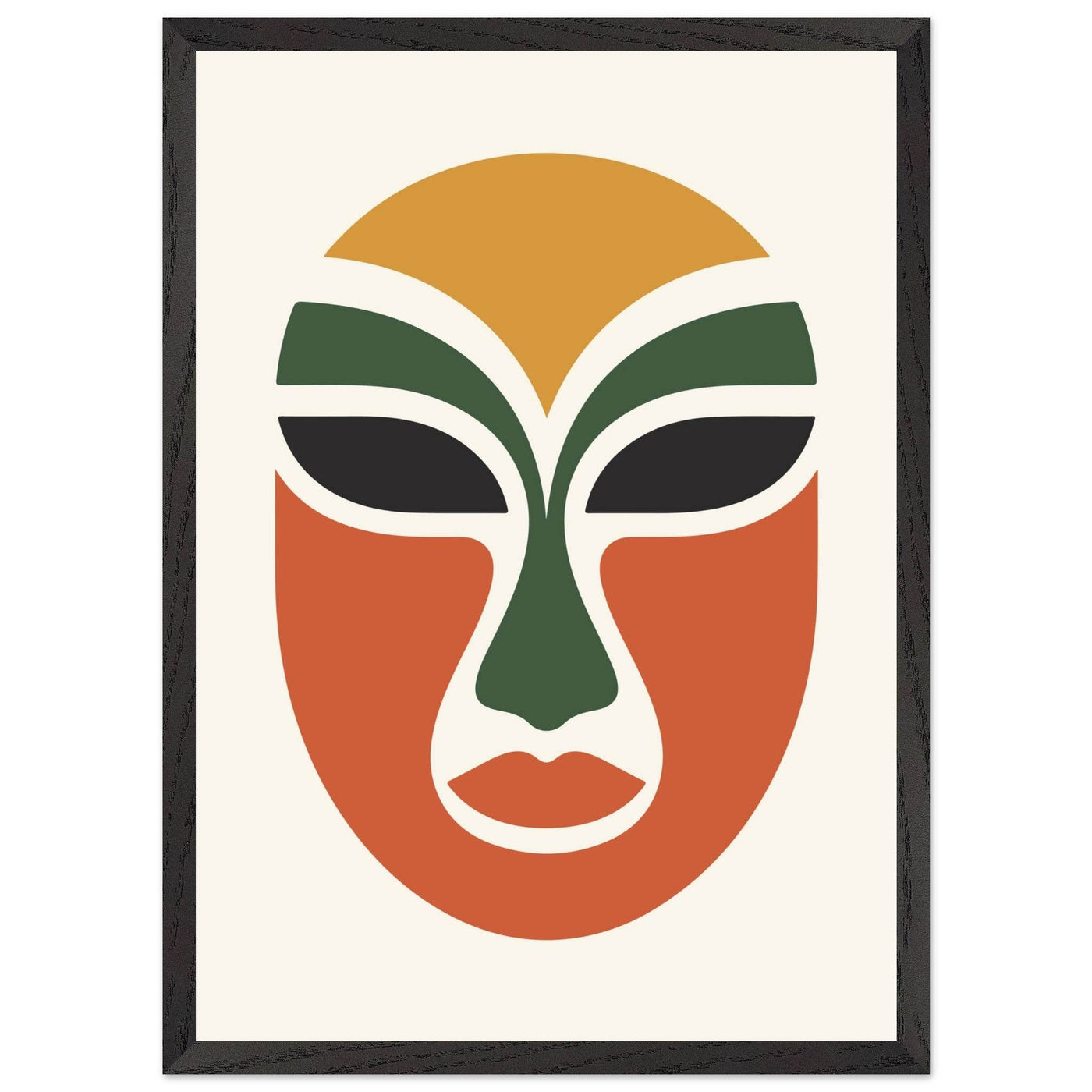Abstract Tribal Mask - Vibrantwalls