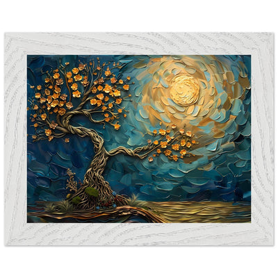 Tree of Life Jewelry - Golden Blooms & Midnight Sky Design - Vibrantwalls