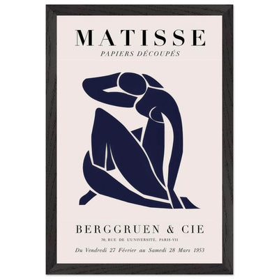 Papiers Découpés Blue Nude II Artwork - Elegant Piece for Your Space - Vibrantwalls