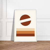 Desert Landscape Earthy Tones Modern Wall Art - Vibrantwalls